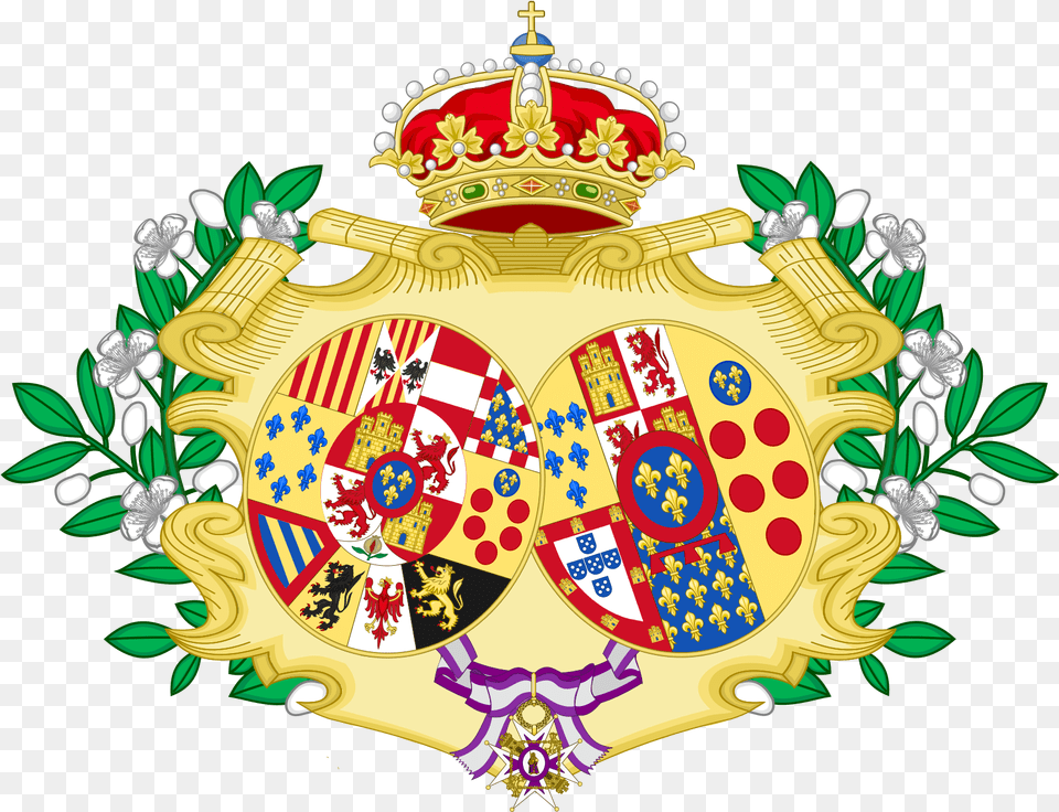 Coat Of Arms Of Maria Antonia Of Naples And Sicily Saxony Coat Of Arms, Logo, Badge, Symbol, Wedding Png Image