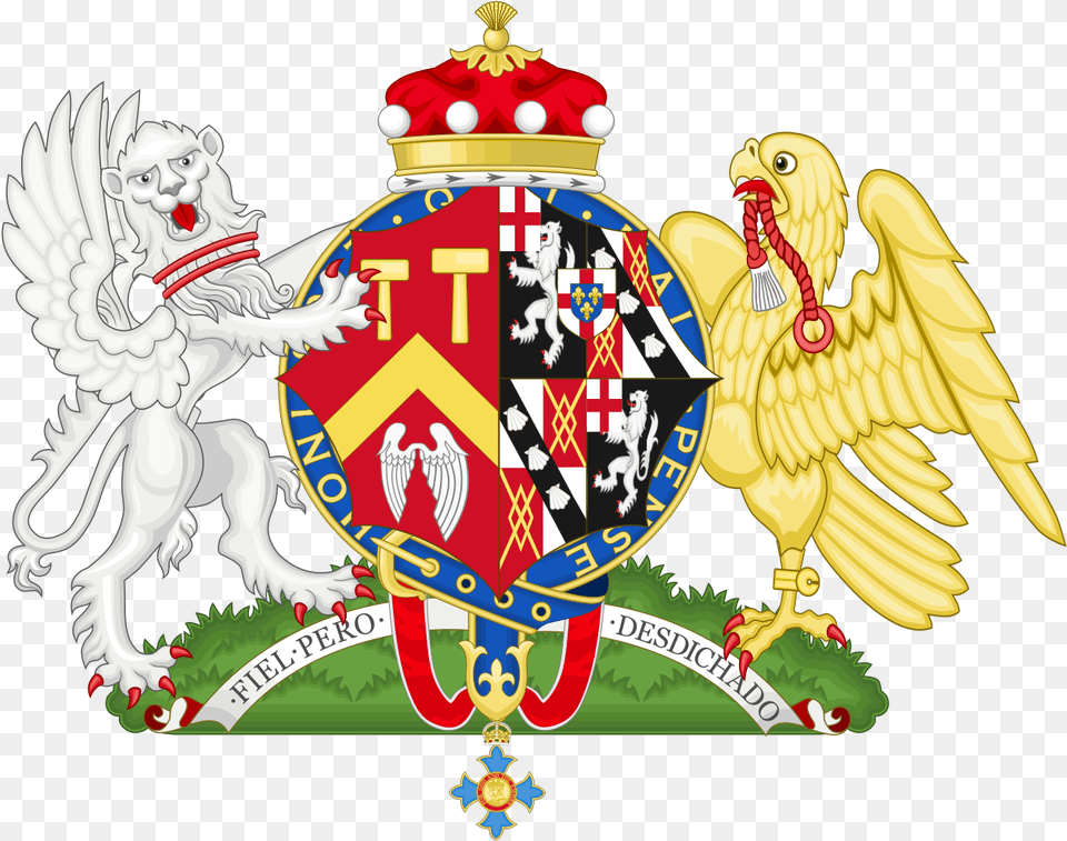 Coat Of Arms Of Mary Baroness Soames Wikimedia Commons Fictional Coat Of Arms, Emblem, Symbol, Logo, Animal Png