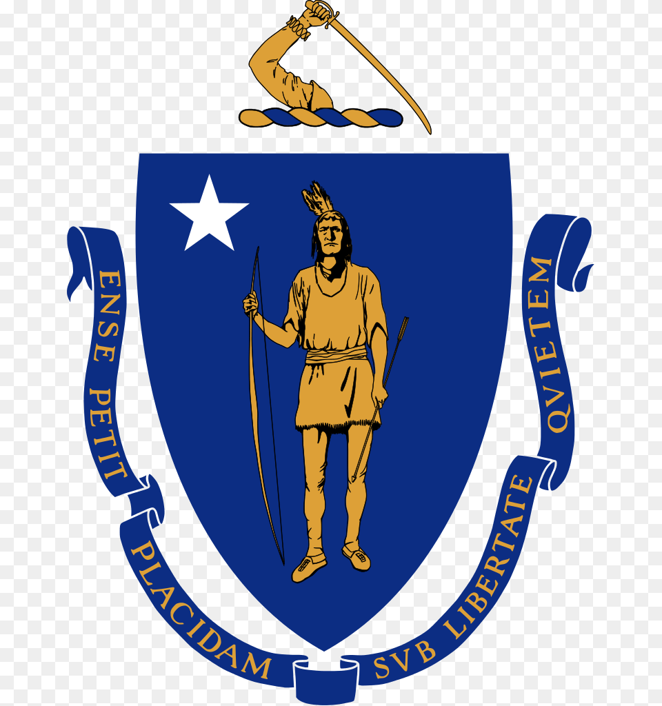 Coat Of Arms Of Massachusetts, Adult, Male, Man, Person Free Png