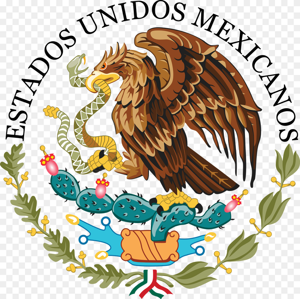 Coat Of Arms Of Mexico, Animal, Bird, Eagle, Vulture Free Png
