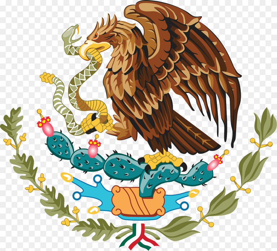 Coat Of Arms Of Mexico, Animal, Bird, Eagle, Vulture Free Png