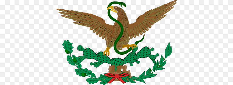 Coat Of Arms Of Mexico Escudo De La Bandera De Mexico, Animal, Bird, Pattern Free Png Download