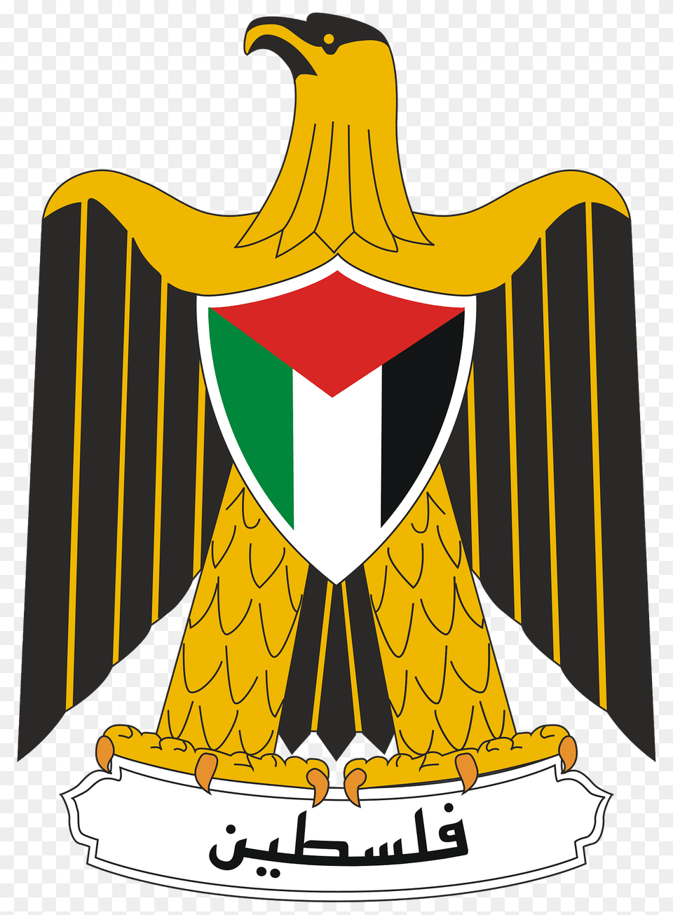 Coat Of Arms Of Palestine Clipart, Emblem, Symbol, Adult, Female Free Png Download