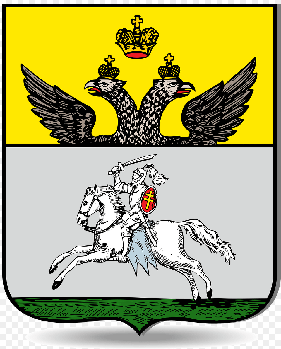 Coat Of Arms Of Polotsk 1781 Clipart, Person, Animal, Horse, Mammal Png Image