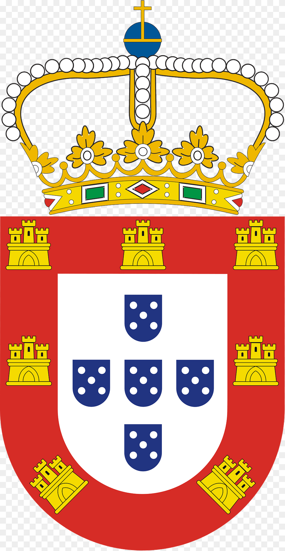 Coat Of Arms Of Portugal 1640 Clipart Png Image