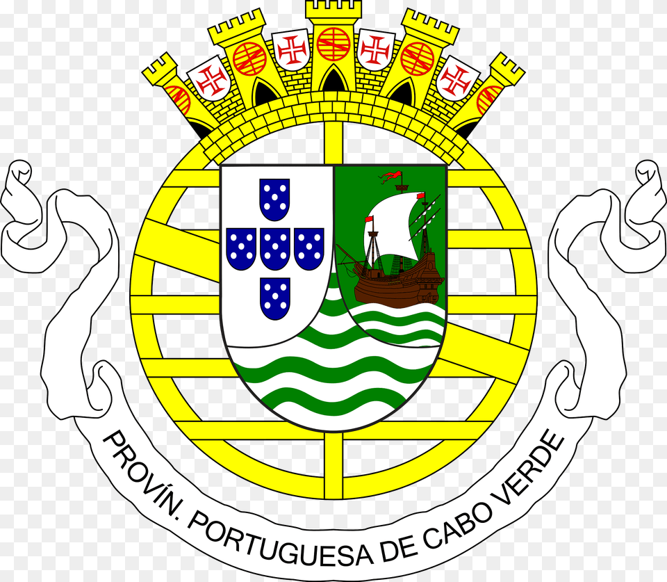 Coat Of Arms Of Portuguese Cape Verde 1951 1975 Clipart, Dynamite, Symbol, Weapon Free Png