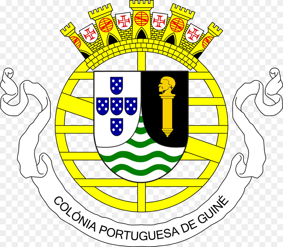 Coat Of Arms Of Portuguese Guinea 1935 1951 Clipart, Face, Head, Person, Symbol Free Png Download