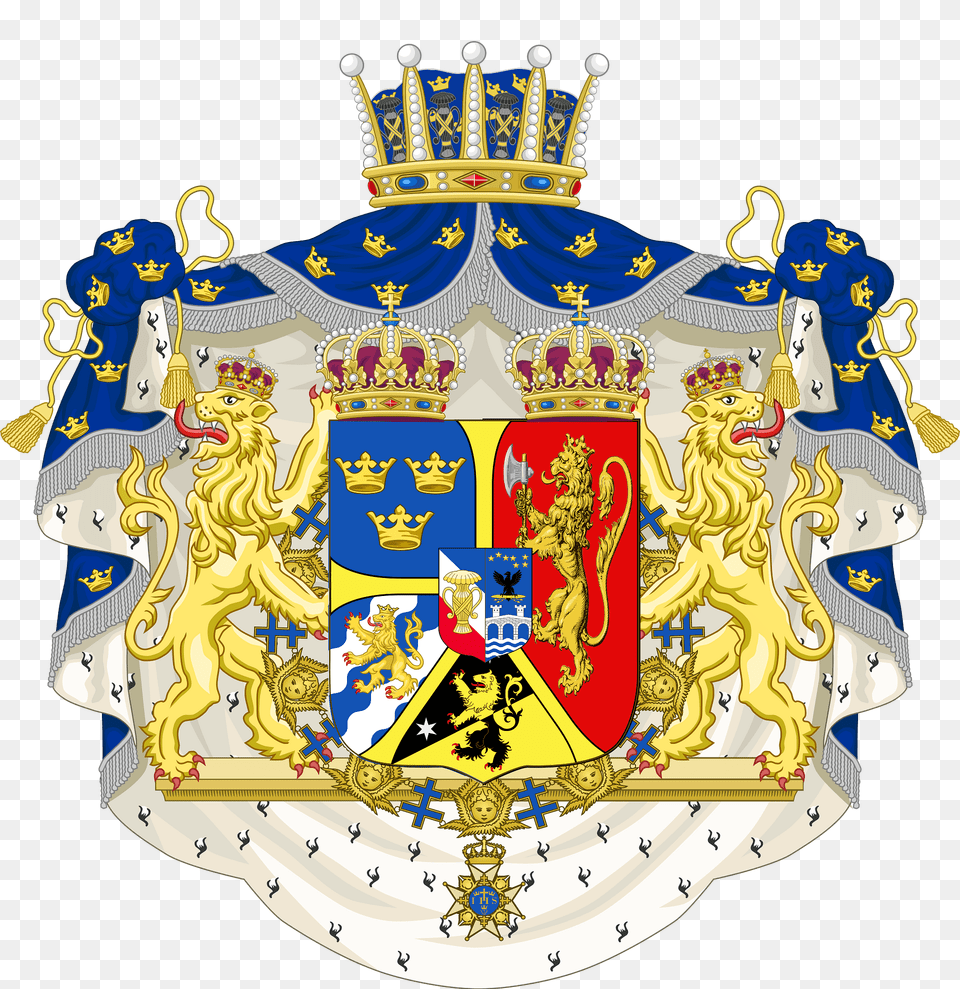 Coat Of Arms Of Prince Of Sweden Duke Of Vastergotland Clipart, Baby, Person, Face, Head Free Transparent Png