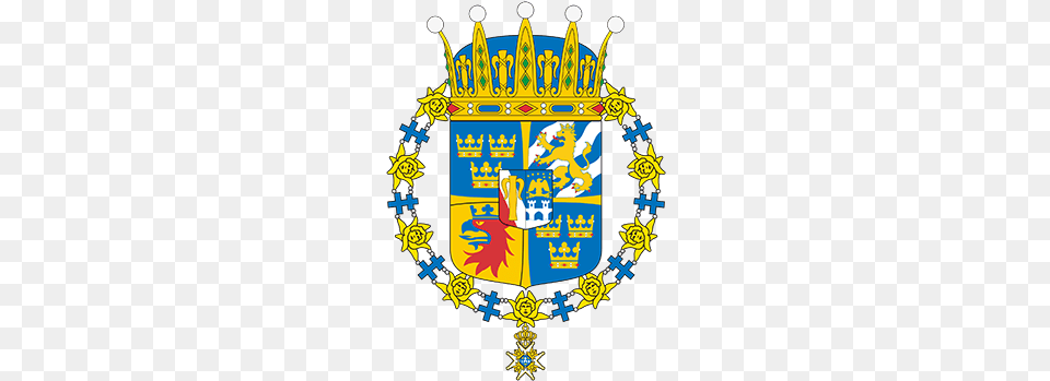 Coat Of Arms Of Prince Oscar Of Sweden Duke Of Skne Swedish Coat Of Arms, Emblem, Symbol, Logo, Cross Free Png