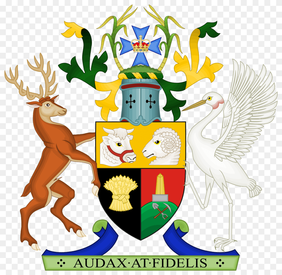 Coat Of Arms Of Queensland, Emblem, Symbol, Animal, Bird Png Image