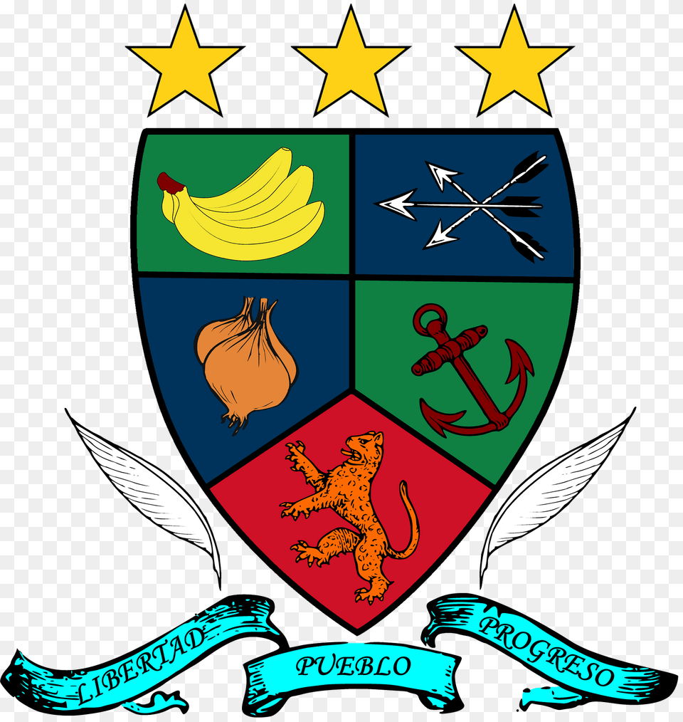 Coat Of Arms Of San Escobar Clipart, Fruit, Armor, Banana, Produce Free Transparent Png
