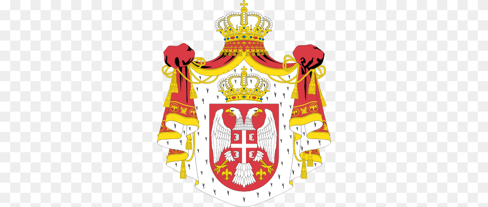 Coat Of Arms Of Serbian Kingdom Parliamentary Constitutional Monarchy Symbol, Armor, Animal, Bird, Adult Free Transparent Png