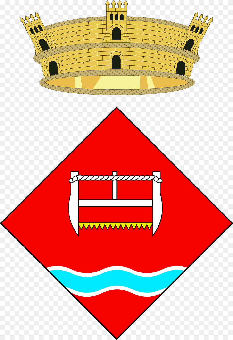 Coat Of Arms Of Serra De Dar Clipart, Badge, Logo, Symbol, Bulldozer Png Image