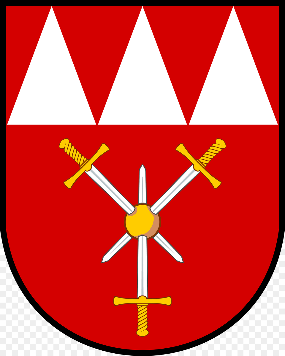 Coat Of Arms Of Slavkov Okres Opava Clipart, Blade, Dagger, Knife, Weapon Png Image