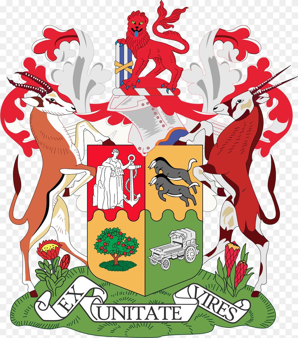 Coat Of Arms Of South Africa Clipart, Publication, Book, Comics, Person Png Image