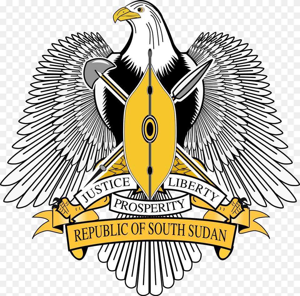 Coat Of Arms Of South Sudan Clipart, Animal, Bird, Eagle, Emblem Free Png Download