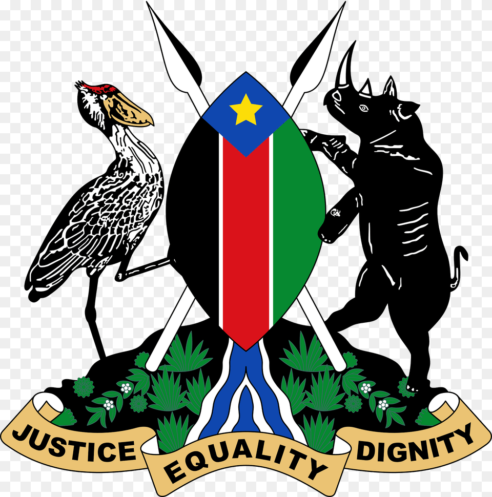 Coat Of Arms Of Southern Sudan 2005 Proposal Clipart, Animal, Bird, Cat, Mammal Free Png Download