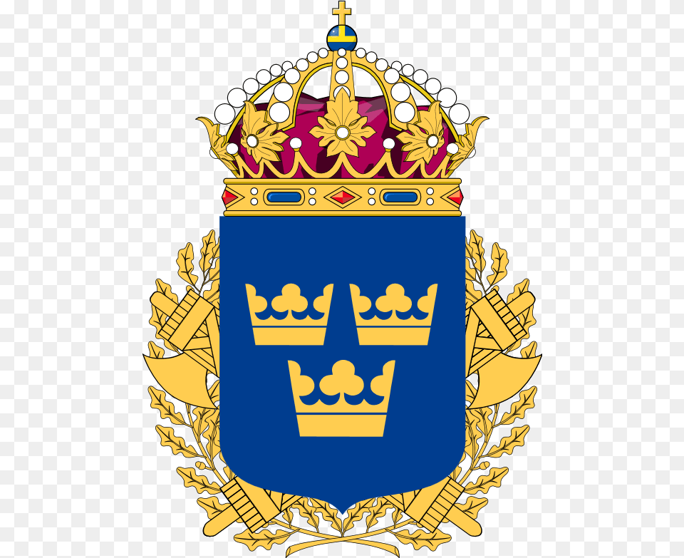 Coat Of Arms Of Sweden, Accessories, Emblem, Jewelry, Symbol Png Image