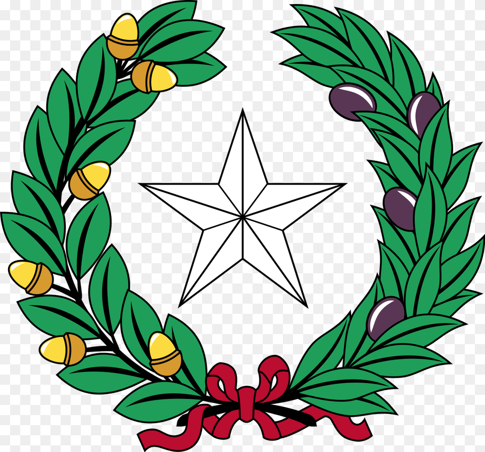 Coat Of Arms Of Texas, Leaf, Plant, Symbol, Pattern Png Image
