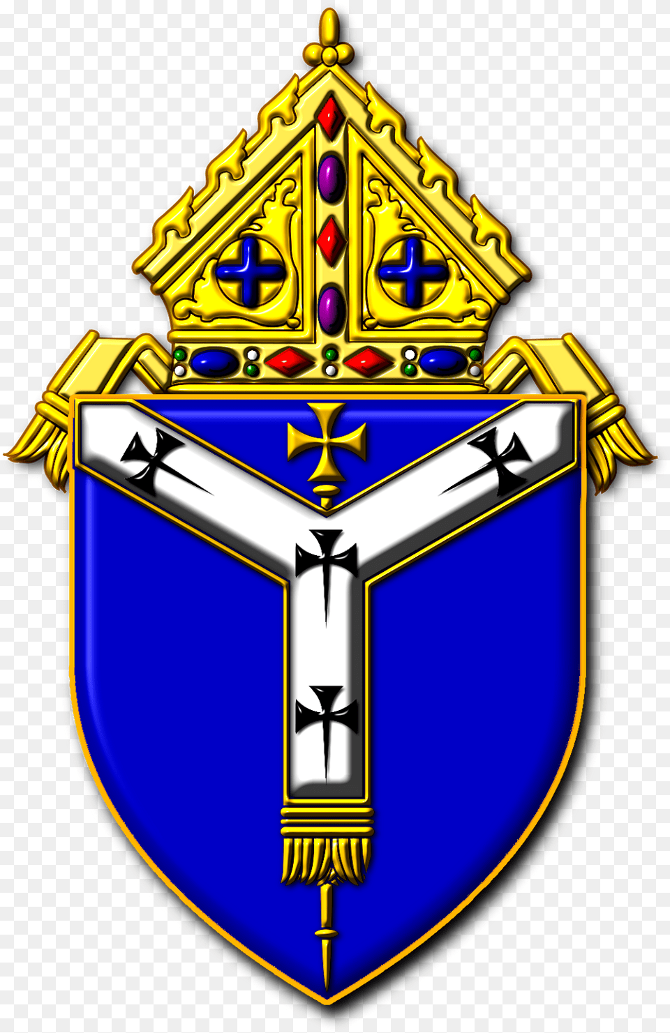 Coat Of Arms Of The Anglican Diocese Of Canterbury Crest, Armor, Shield, Symbol, Badge Png