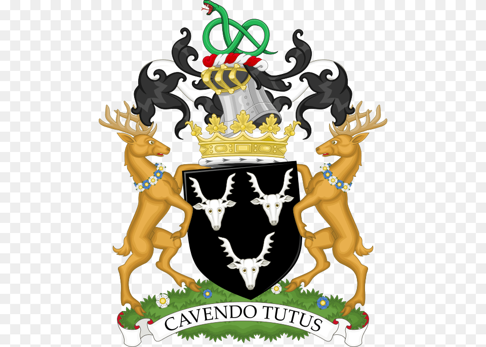 Coat Of Arms Of The Duke Of Devonshire Duke Of Devonshire Coat Of Arms, Emblem, Symbol, Accessories, Animal Free Png