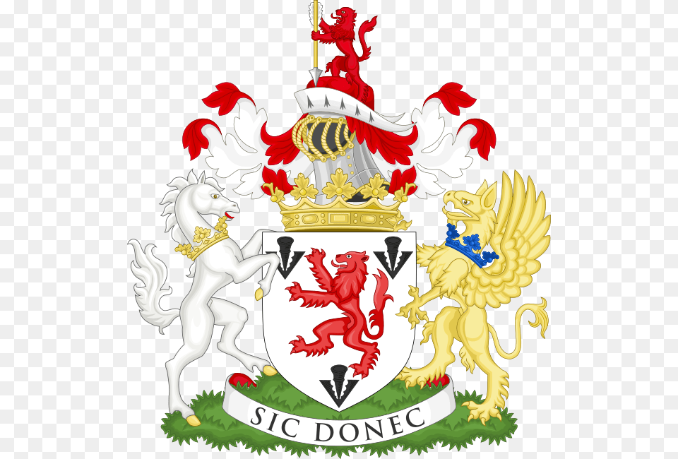 Coat Of Arms Of The Duke Of Sutherland Houston Family Crest Scotland, Emblem, Symbol, Baby, Person Png