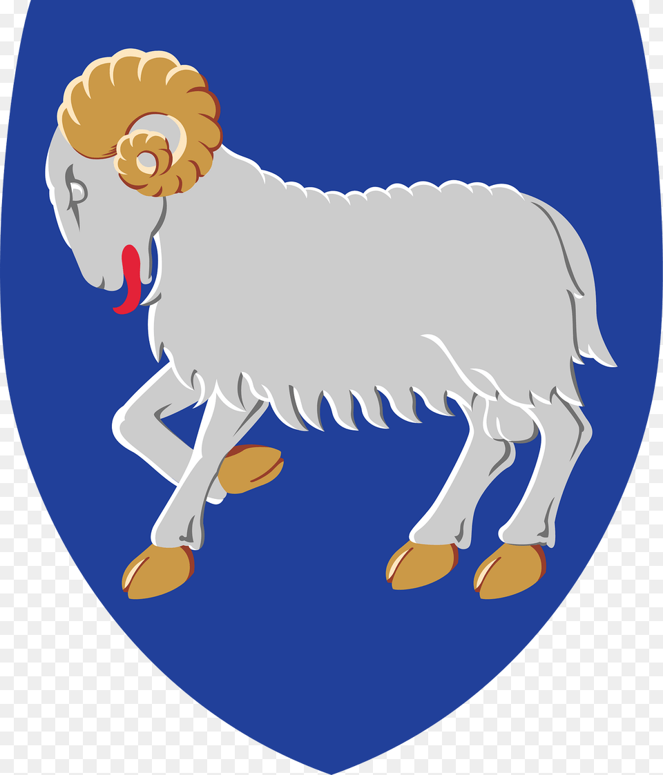 Coat Of Arms Of The Faroe Islands Clipart, Livestock, Animal, Mammal, Baby Free Transparent Png
