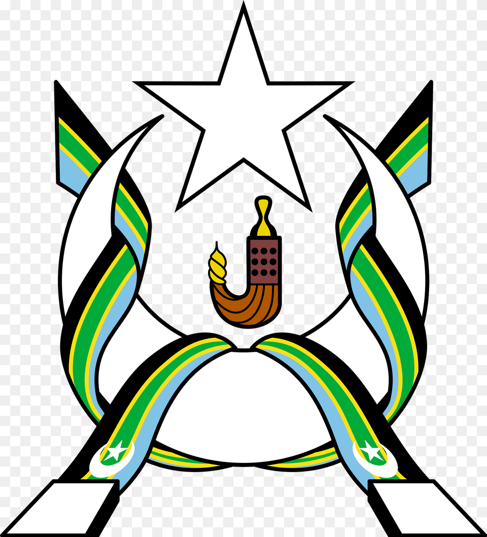 Coat Of Arms Of The Federation Of South Arabia Clipart, Emblem, Symbol, Smoke Pipe, Star Symbol Free Png Download