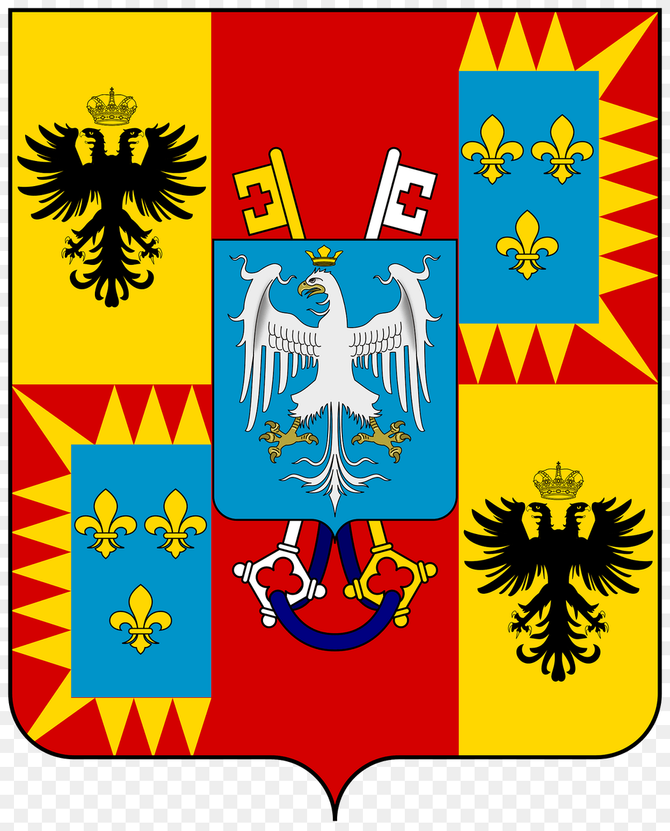 Coat Of Arms Of The House Of Este Ercole I Clipart, Emblem, Symbol Png