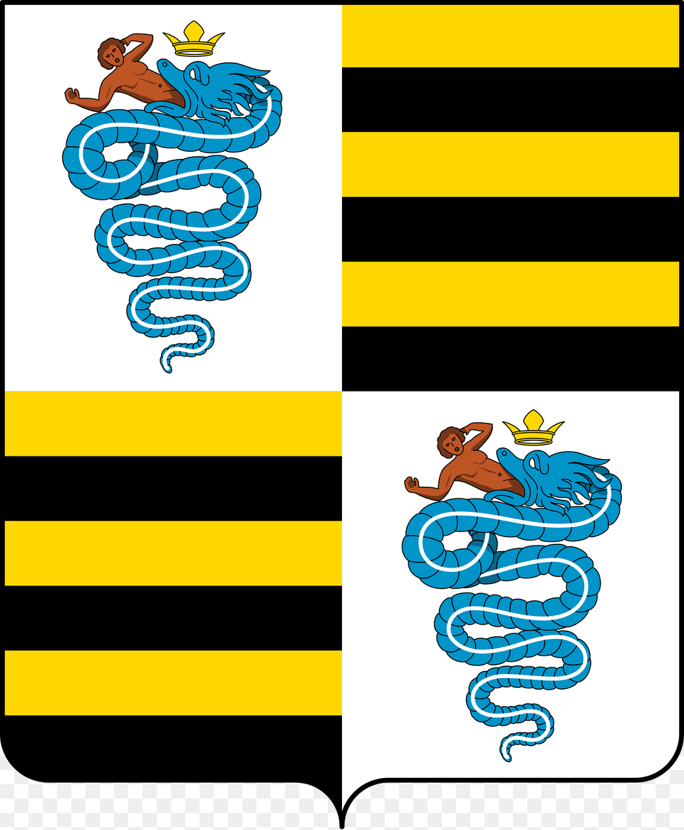 Coat Of Arms Of The House Of Gonzaga 1389 Clipart, Person, Animal, Reptile, Snake Png