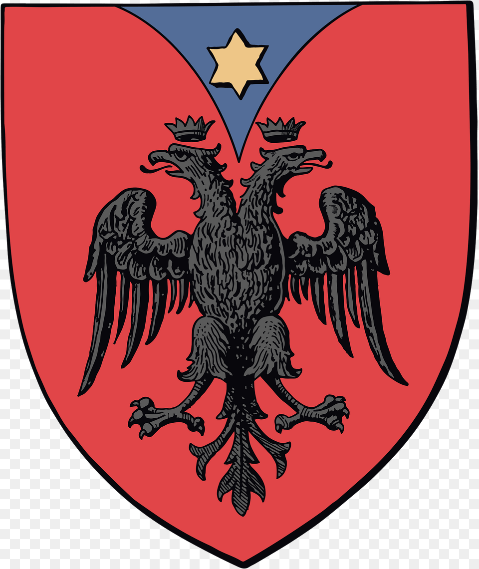 Coat Of Arms Of The House Of Kastrioti Clipart, Armor, Animal, Bird Png Image