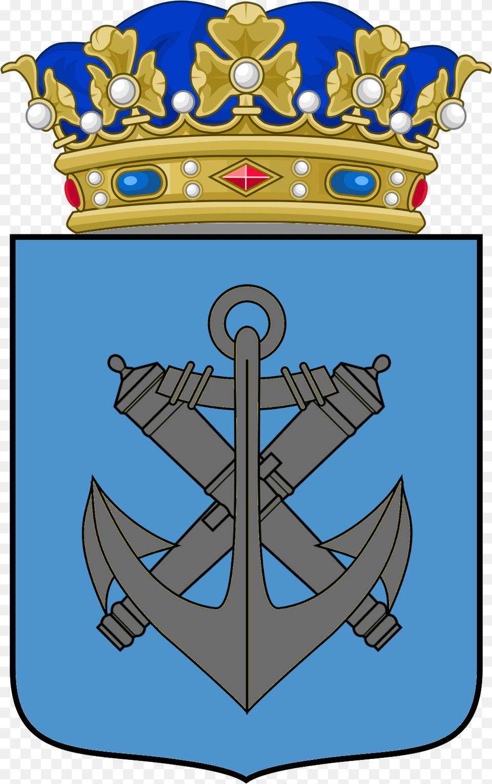 Coat Of Arms Of The Kanian Navy Royal Prince Crown, Electronics, Hardware, Accessories, Jewelry Png Image