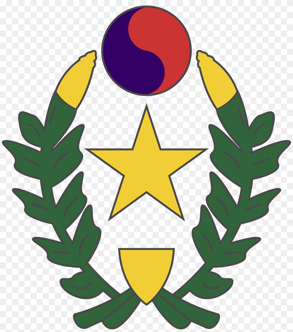 Coat Of Arms Of The Korean Liberation Army Clipart, Symbol, Dynamite, Weapon Png