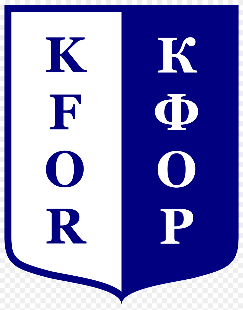 Coat Of Arms Of The Kosovo Force Clipart, Text, Symbol, Number Png Image