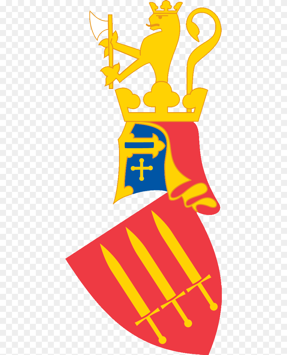 Coat Of Arms Of The Norwegian Chief Of Defence Norwegian Armed Forces Logo, Dynamite, Weapon Png Image