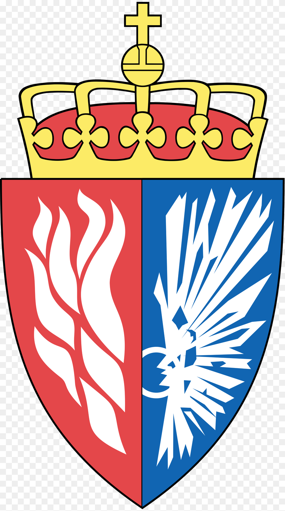 Coat Of Arms Of The Norwegian Directorate For Fire, Armor, Shield, Dynamite, Weapon Free Png