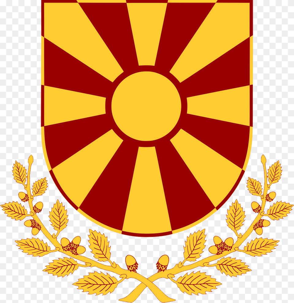 Coat Of Arms Of The President Of North Macedonia Clipart, Emblem, Symbol Png