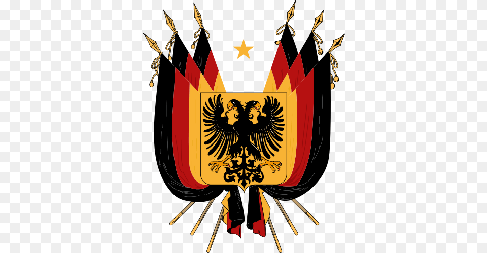 Coat Of Arms Of The Short Lived German Empire Germany Coat Of Arms, Emblem, Symbol, Festival, Hanukkah Menorah Free Png
