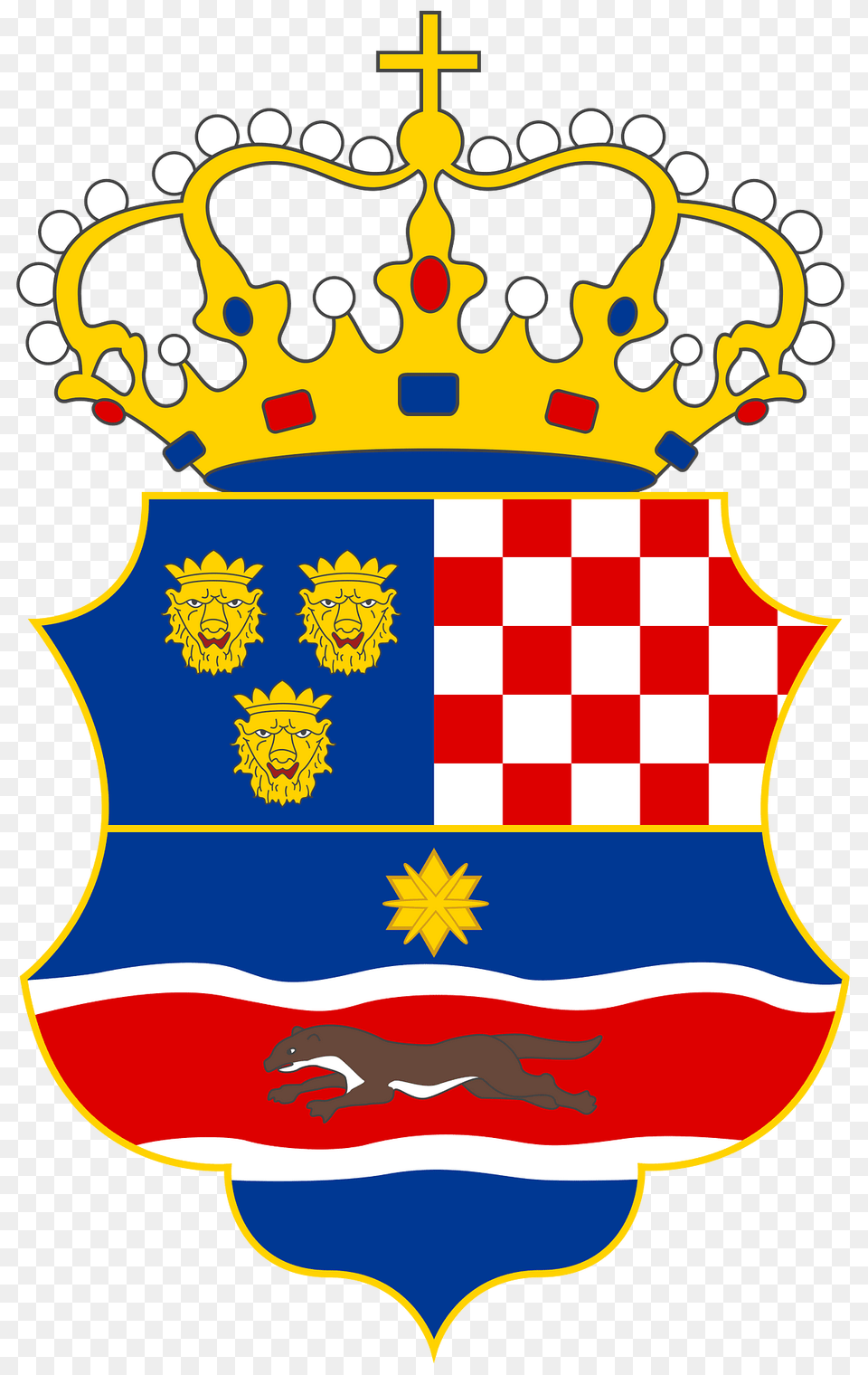 Coat Of Arms Of The Triune Kingdom Of Croatia Slavonia And Dalmatia Clipart, Logo Png Image
