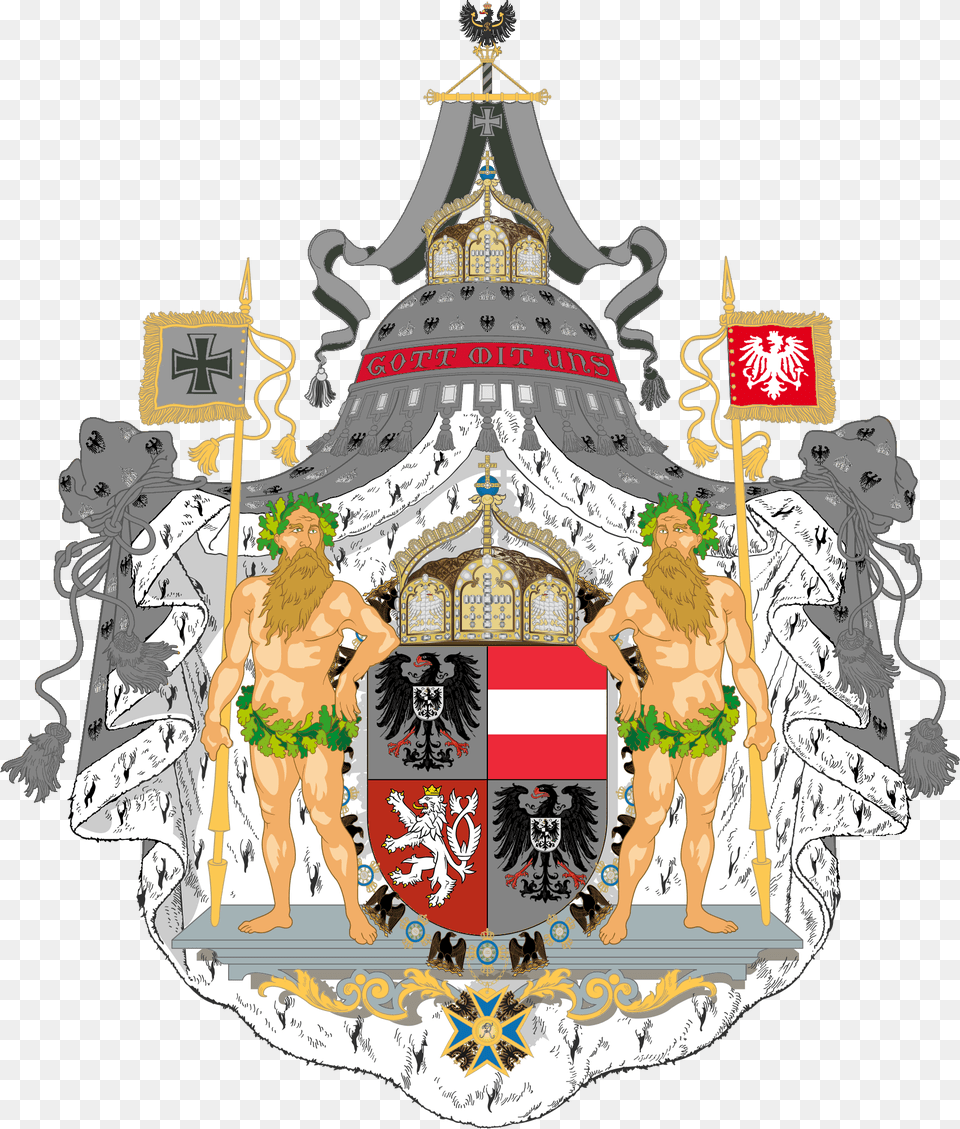 Coat Of Arms Of The United Empire Of Germany And Austria Coat Of Arms Of German Empire, Adult, Male, Man, Person Png Image