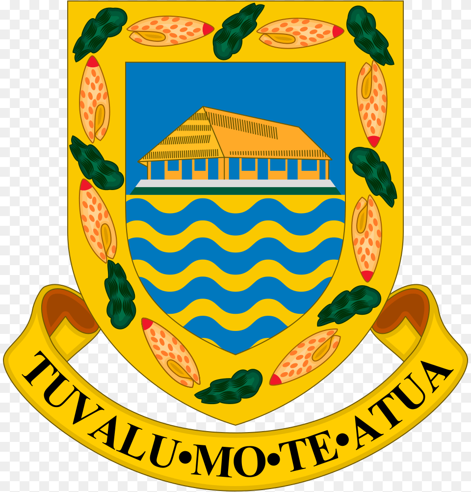 Coat Of Arms Of Tuvalu Tuvalu Coat Of Arms, Badge, Logo, Symbol, Birthday Cake Free Transparent Png