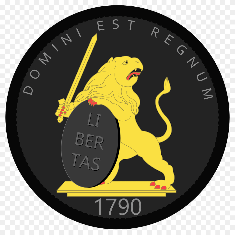 Coat Of Arms Of United Belgian States Clipart, Coin, Money, Animal, Disk Png