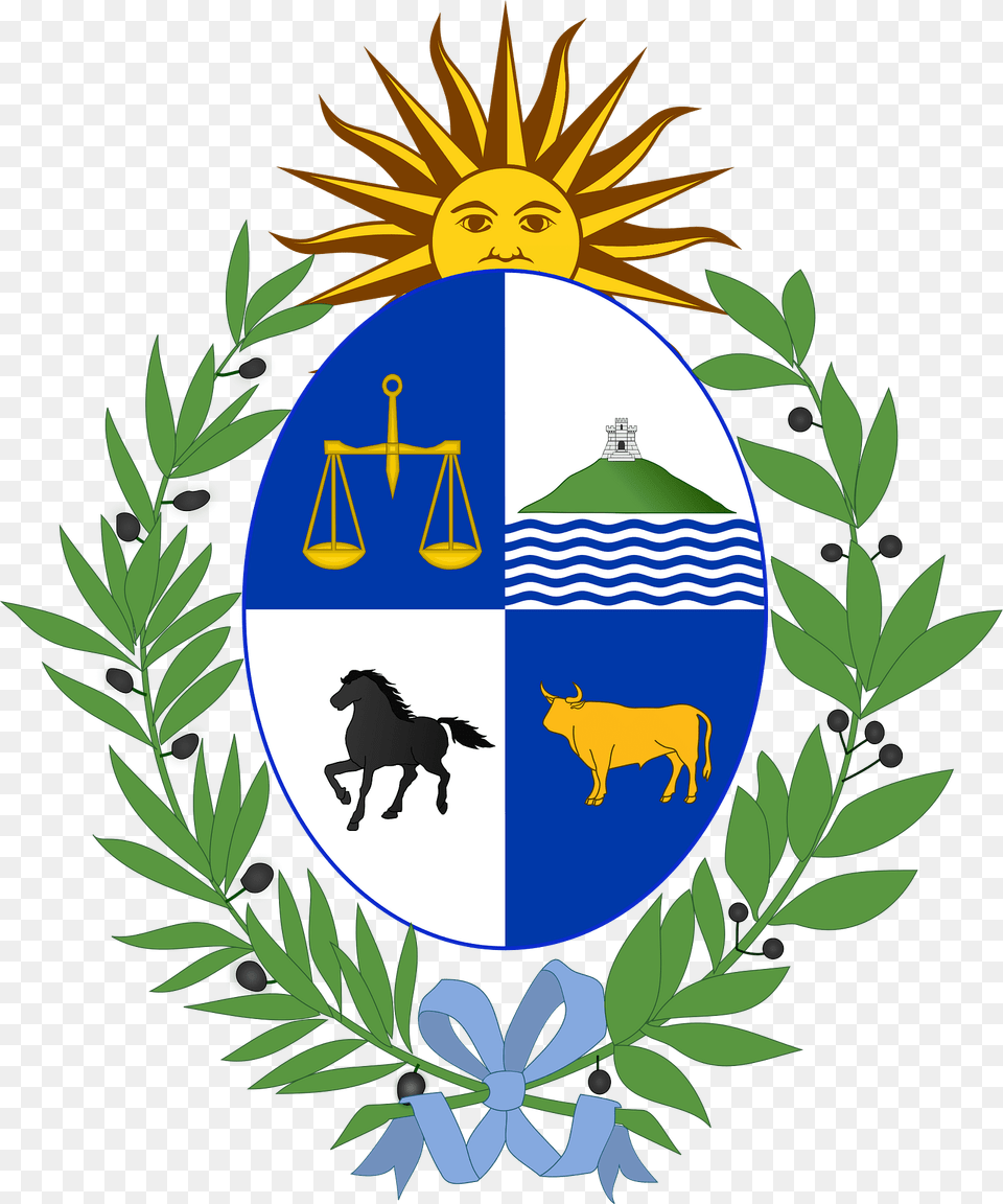 Coat Of Arms Of Uruguay Clipart, Animal, Horse, Mammal, Outdoors Png Image