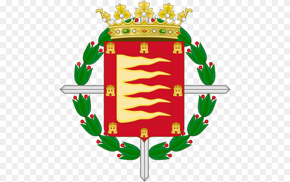 Coat Of Arms Of Valladolid, Emblem, Symbol, Armor, Shield Free Png