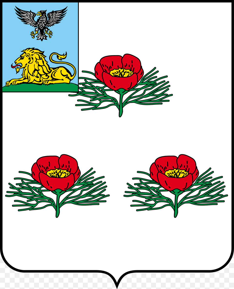 Coat Of Arms Of Veydelevka Belgorod Oblast Clipart, Animal, Mammal, Lion, Wildlife Png
