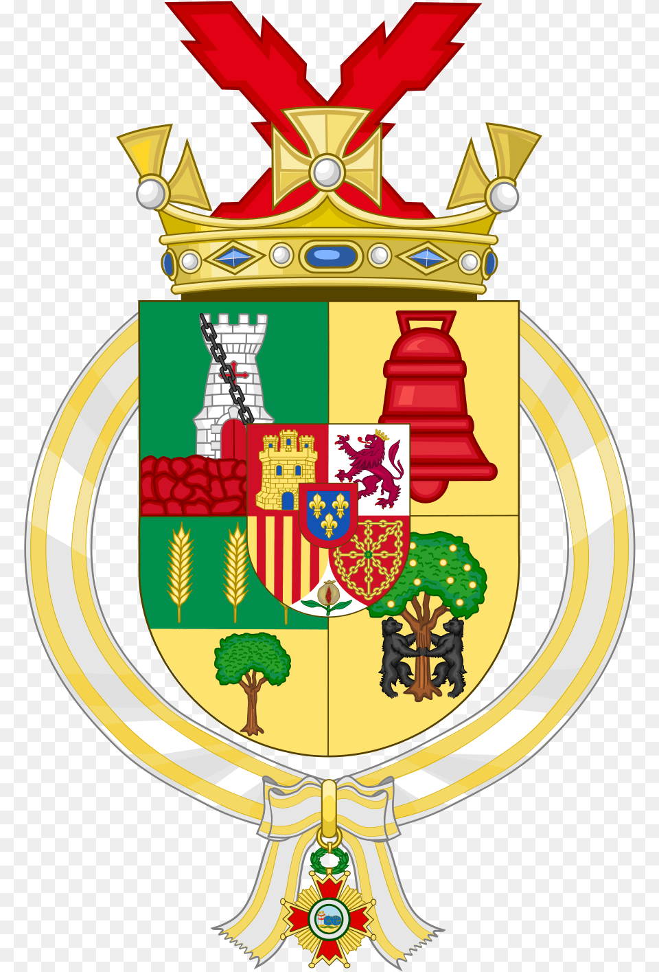 Coat Of Arms Of Vicente De Cadenas Y Vicent Vicente De Cadenas Y Vicent, Emblem, Symbol, Person, Armor Free Transparent Png