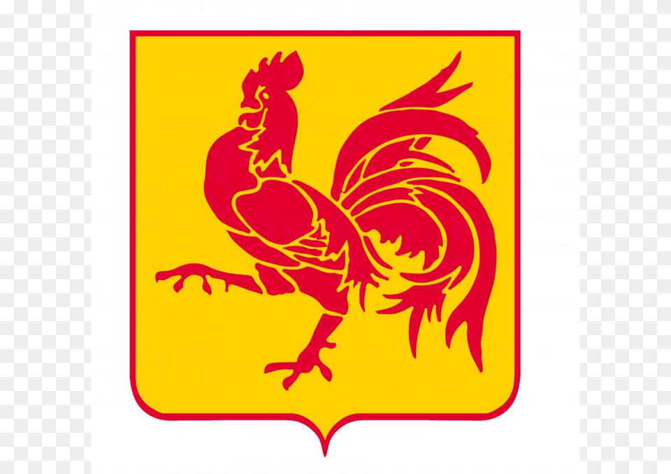 Coat Of Arms Of Wallonia Belgium Clipart, Animal, Bird, Chicken, Fowl Png