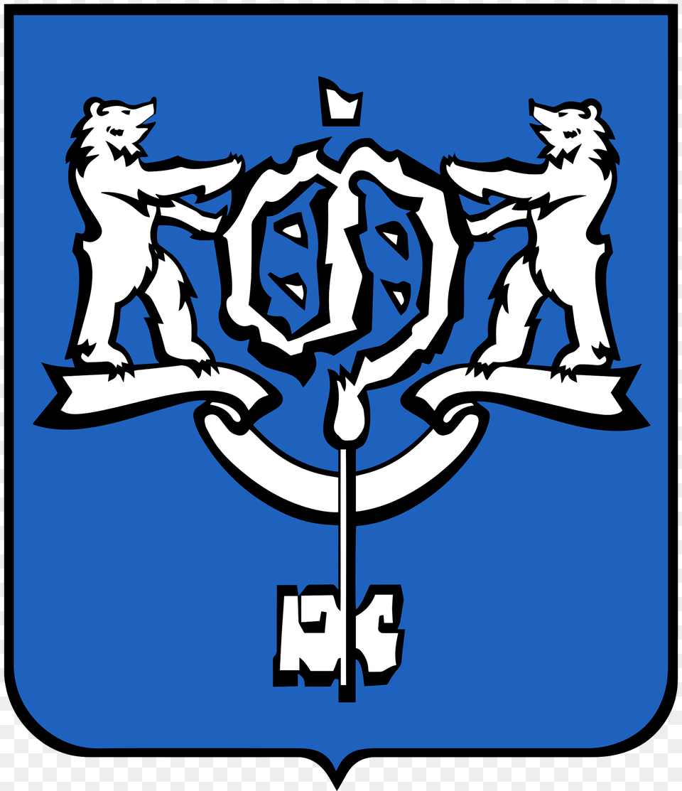 Coat Of Arms Of Yuzhno Sakhalinsk Clipart, Emblem, Symbol, Face, Head Free Transparent Png