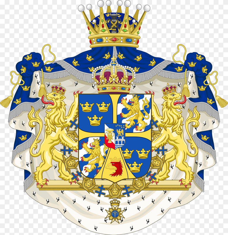 Coat Of Arms Prince Hritier De Sude 1907 Clipart, Baby, Person Free Png