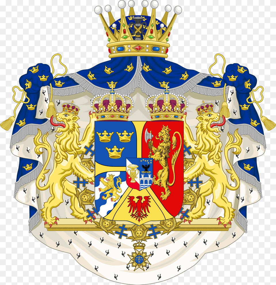 Coat Of Arms Prince Hritier Gustave V Clipart, Baby, Person, Face, Head Free Transparent Png